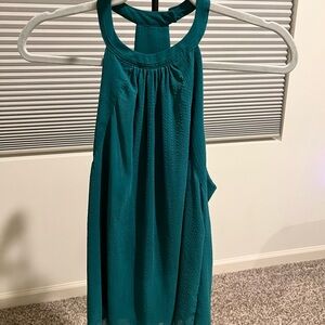 H&M Teal Sleeveless Blouse
